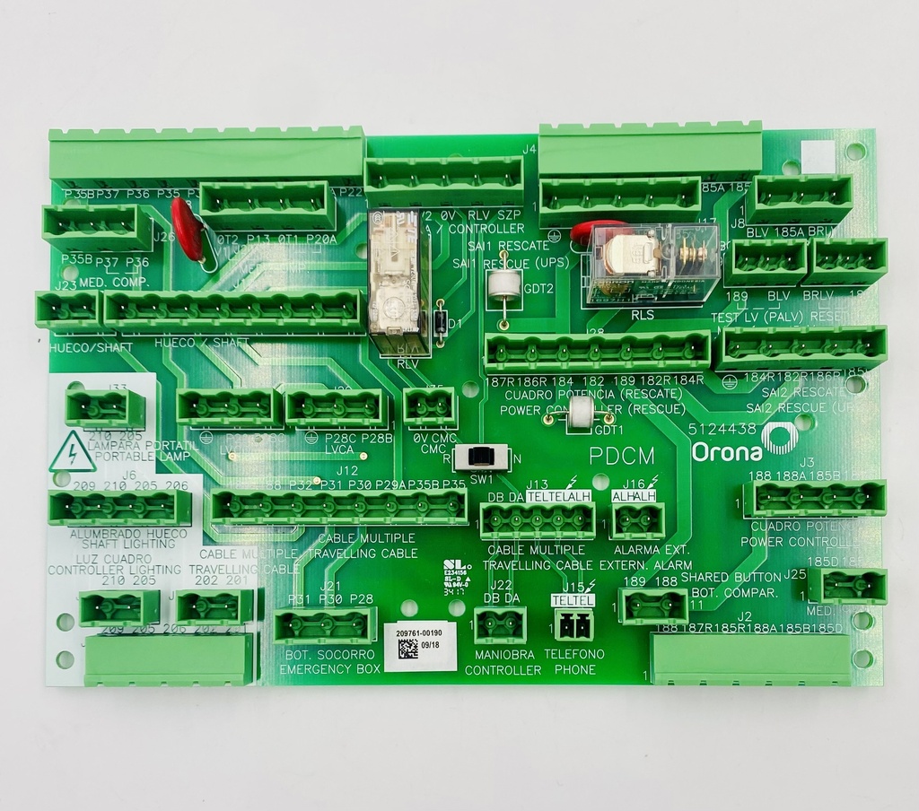 P.C. PLACA DISTRIBUCION CUADRO MANIOBRA