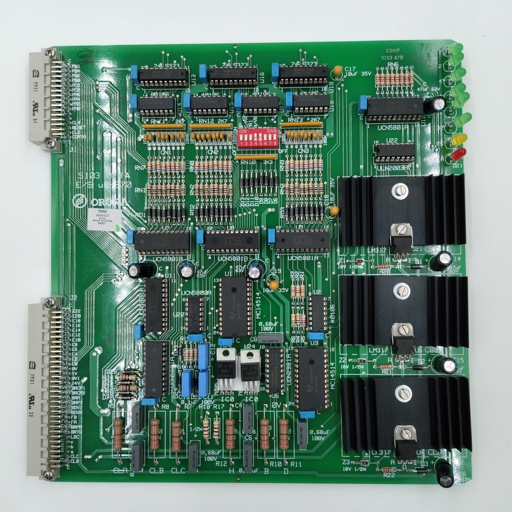 PLACA ENTR/SALIDA 17 A 24 PAR.MAN.UP-870